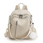 Zaino in similpelle con tasche multiple