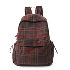Zaino scuola con motivo a quadri Cozy