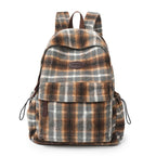 Zaino scuola con motivo a quadri Cozy