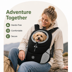Zaino trasportino per cani con rete traspirante ed imbottitura ergonomica (base rimovibile)