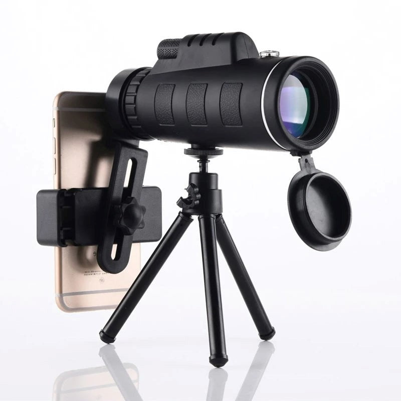 Starscope HD Monocular - Monoculare ad alto ingrandimento con supporto per smartphone e treppiede – Cannocchiale monocul