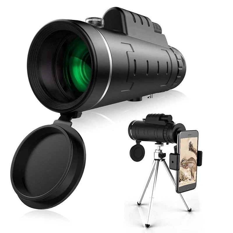 Starscope HD Monocular - Monoculare ad alto ingrandimento con supporto per smartphone e treppiede – Cannocchiale monocul