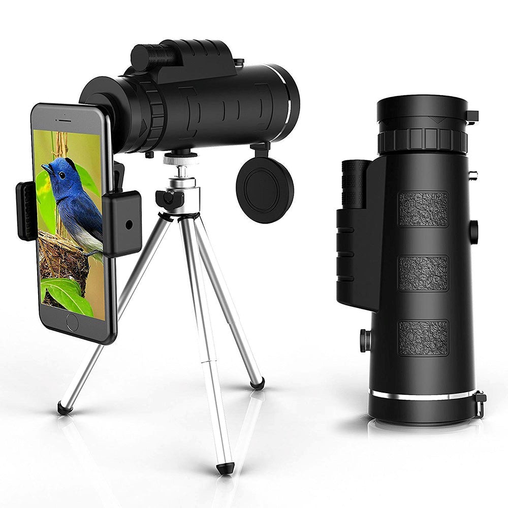Starscope HD Monocular - Monoculare ad alto ingrandimento con supporto per smartphone e treppiede – Cannocchiale monocul