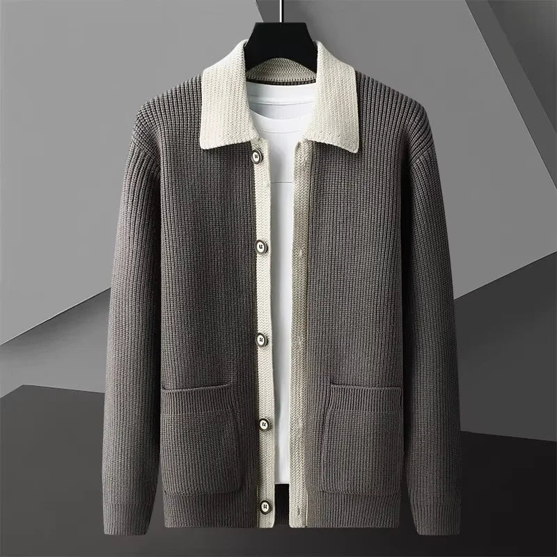 Cardigan da uomo comodo ed elegante con tasche