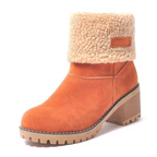Stivali da neve con tacco largo da donna | Caldo, elegante e impermeabile