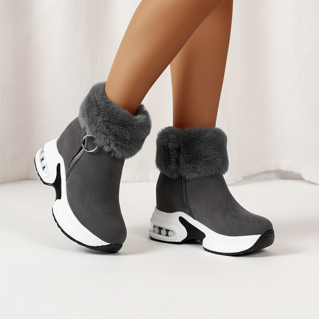 Stivali invernali caldi alla moda da donna