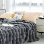 Coperta super morbida - Elegante poliestere - Accogliente coperta per letto e divano