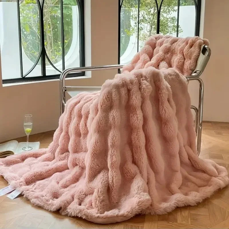 Coperta super morbida - Elegante poliestere - Accogliente coperta per letto e divano