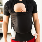 T-shirt per babywearing con marsupio integrato per il neonato e cotone elasticizzato, lavabile in lavatrice