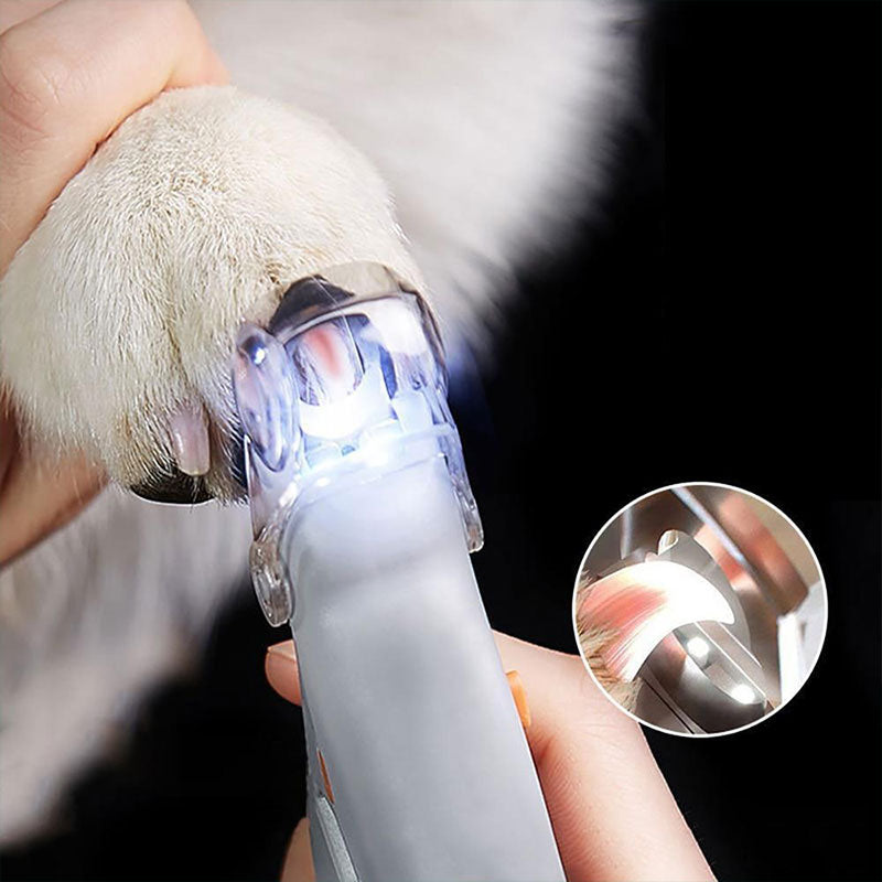 Tagliaunghie per cani con luce di sicurezza con sensore