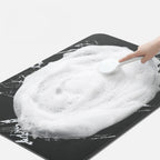 Tappetino da bagno ad asciugatura rapida in pietra diatomacea antiscivolo effetto marmo