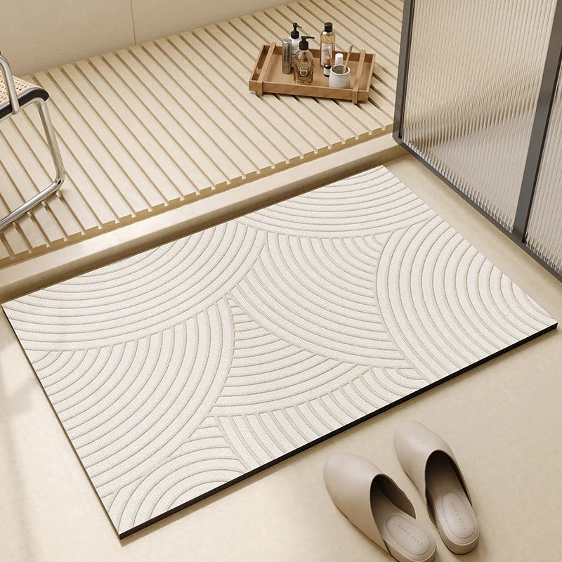 Tappetino da bagno super assorbente | Asciugatura rapida antiscivolo per pavimento del bagno
