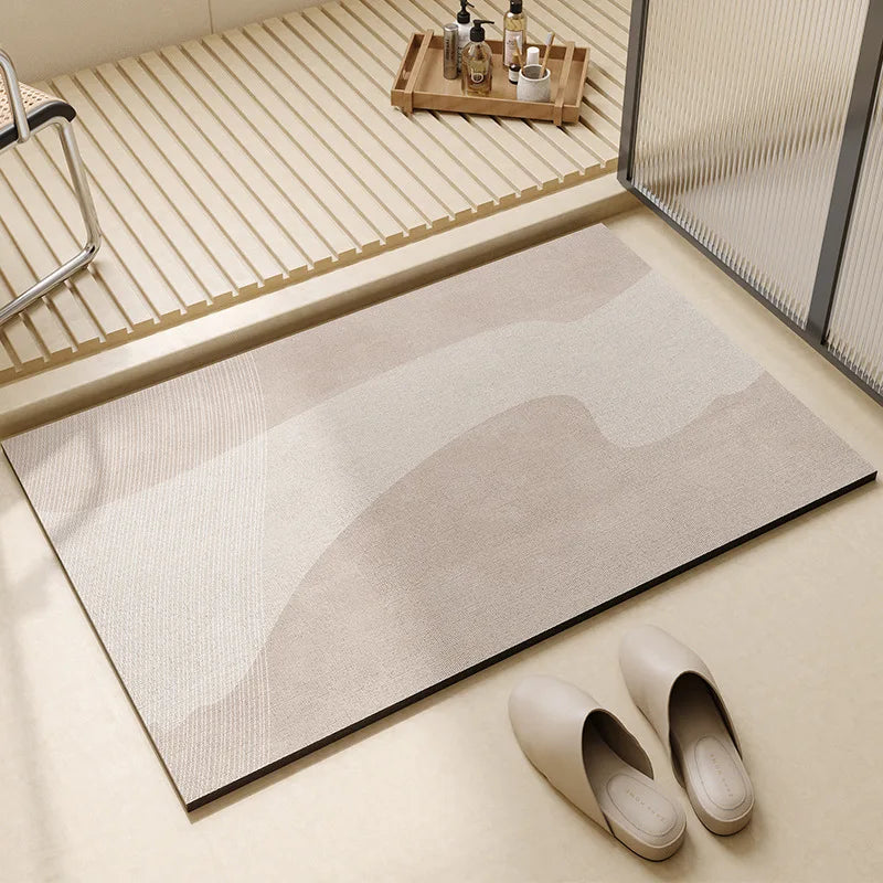 Tappetino da bagno super assorbente | Asciugatura rapida antiscivolo per pavimento del bagno