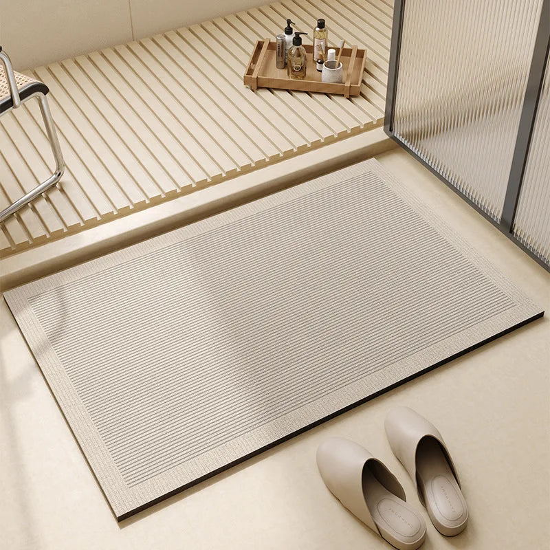 Tappetino da bagno super assorbente | Asciugatura rapida antiscivolo per pavimento del bagno