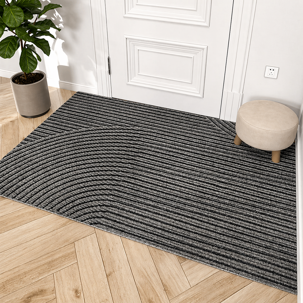 Tappeto d’ingresso antiscivolo resistente | Zerbino moderno antimacchia