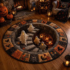 Tappeto Halloween Vortice Scheletro 3D