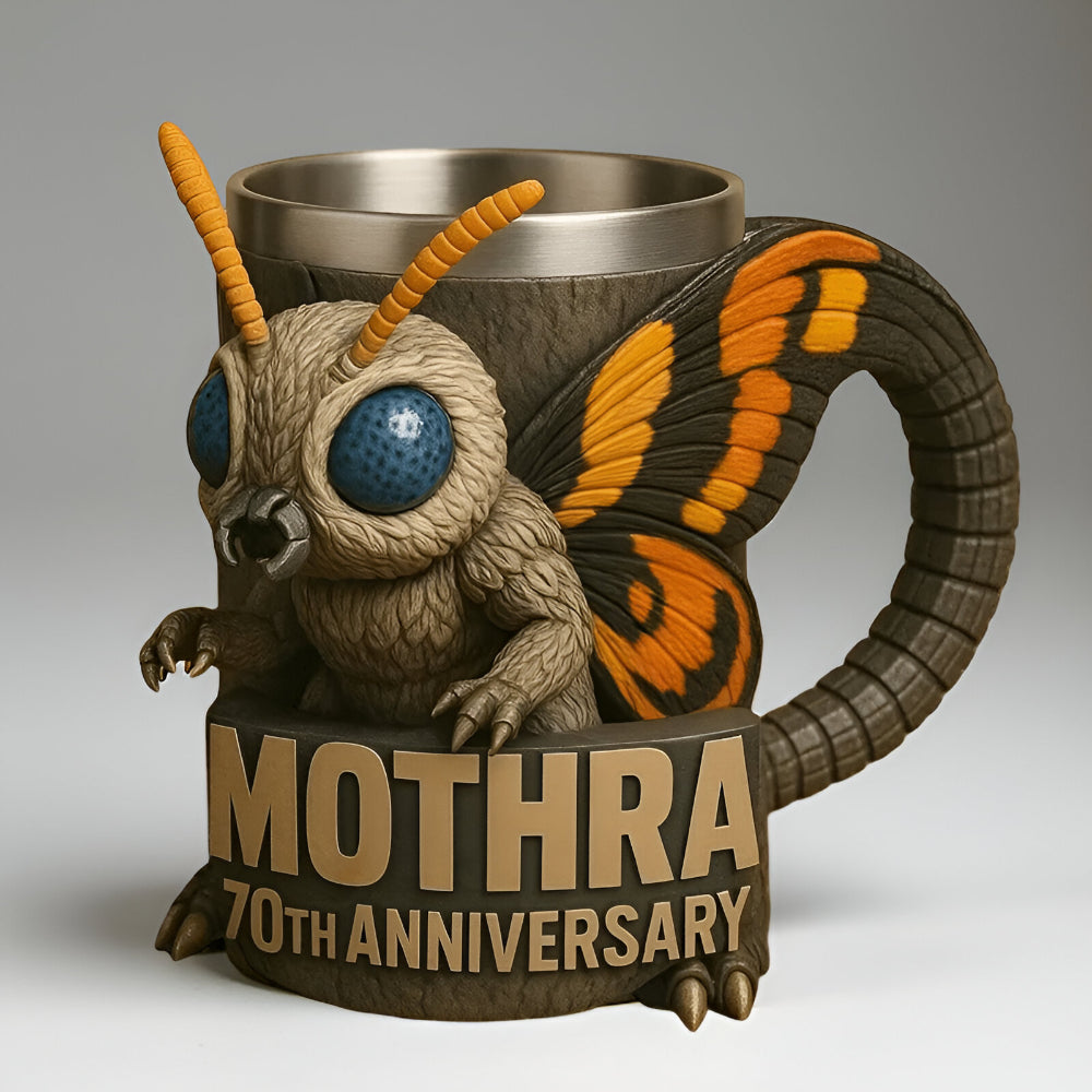 Tazza da caffè con mostro in rilievo, figure 3D in ceramica per bevande