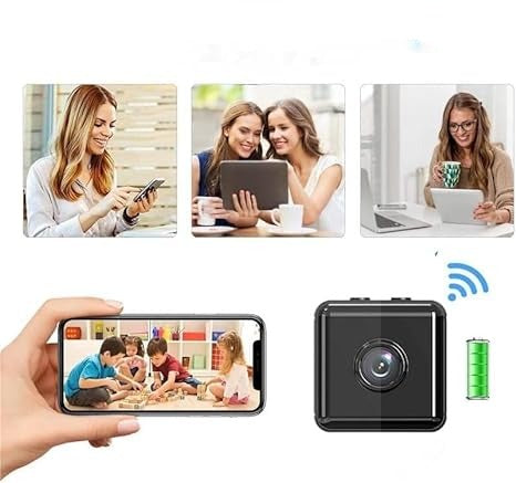 Telecamera di sicurezza WiFi 1080p wireless con controllo tramite app e visione notturna