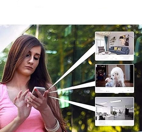 Telecamera di sicurezza WiFi 1080p wireless con controllo tramite app e visione notturna