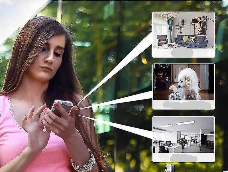 Telecamera Wireless 5G, 1080P HD, Montaggio Facile, Controllo tramite App