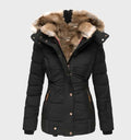Cappotto invernale con cappuccio dalla vestibilità slim, spesso e caldo