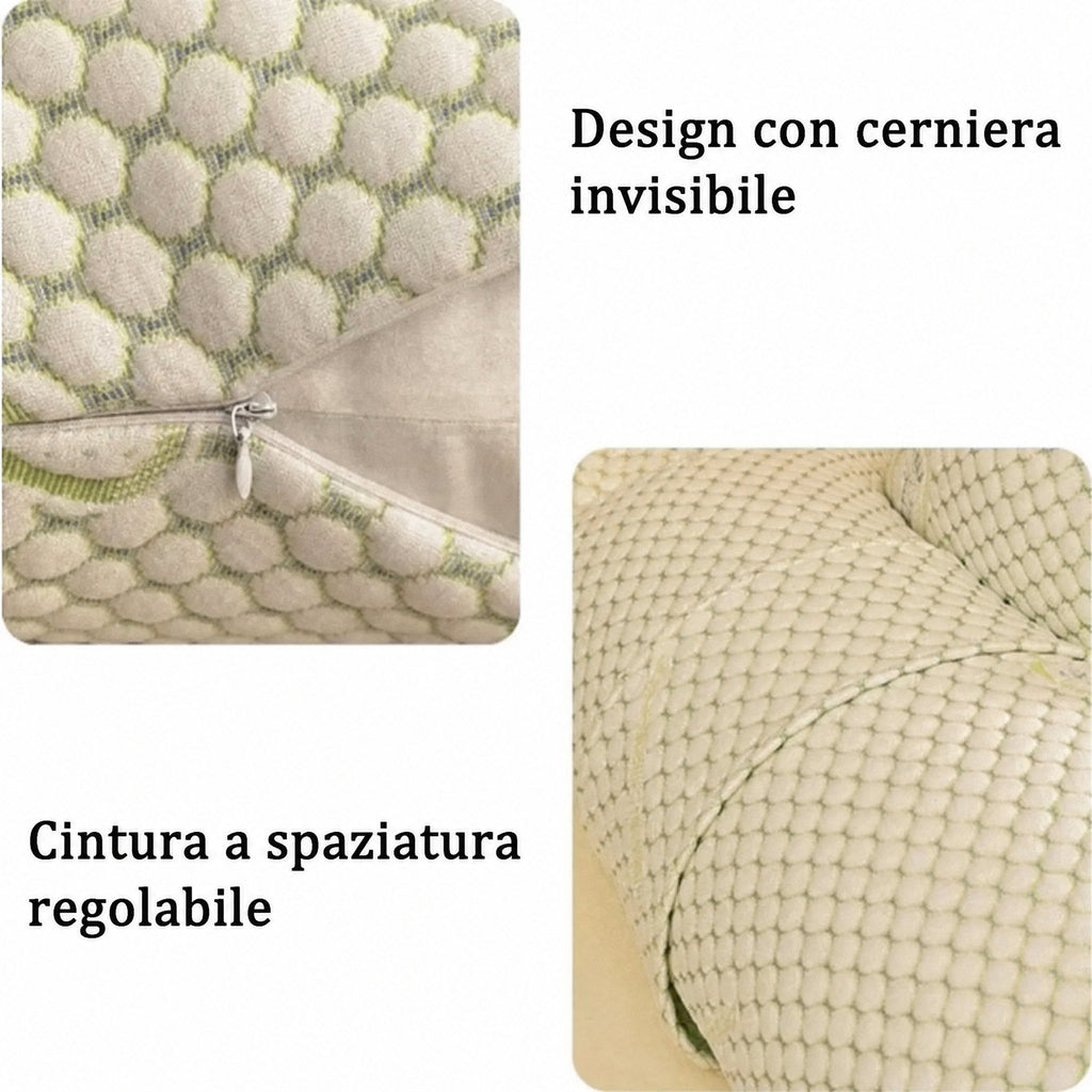 Morbido cuscino gravidanza a forma di U con supporto
