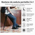 Sedia pieghevole portatile mini per code e attività all'aperto
