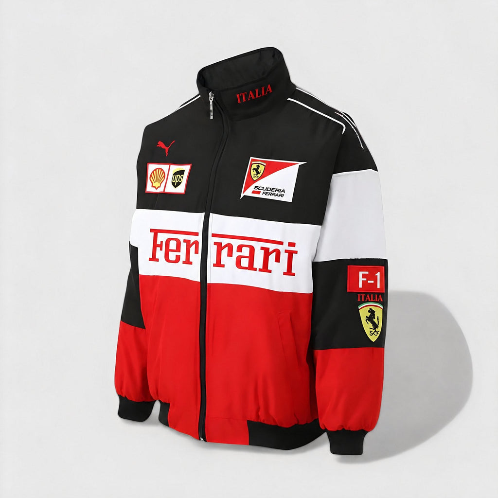 Giacca Ferrari vintage unisex – stile retro racing