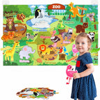 Pannello Sensoriale in Feltro Fattoria Montessori – StoryFelt™