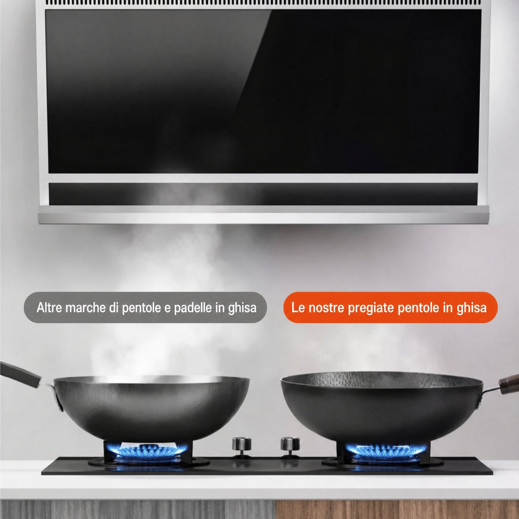 Padella in ferro antiaderente