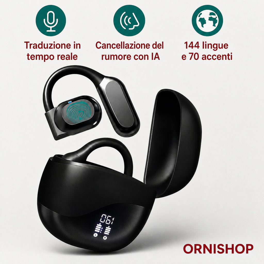 Auricolari Traduttori Intelligenti 144 Lingue in Tempo Reale