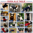 Cappotto Invernale 3-in-1 per Cani con Pettorina | Imbottito, Impermeabile e Antivento
