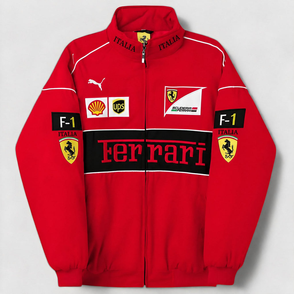 Giacca Ferrari vintage unisex – stile retro racing