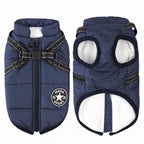 Cappotto Invernale 3-in-1 per Cani con Pettorina | Imbottito, Impermeabile e Antivento