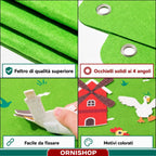 Pannello Sensoriale in Feltro Fattoria Montessori – StoryFelt™