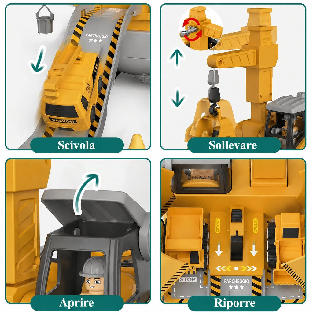 Set di Costruzione Ingegnere Junior – Kit Educativo Montessori per Bambini – Tipo Meccano