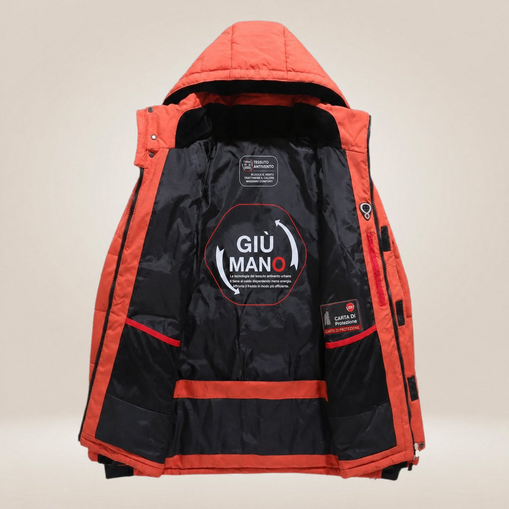 Parka invernale da uomo Nordfall – trapuntata, con pile, antivento e impermeabile