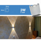 Applique LED da parete per esterni e interni impermeabile