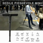 Sedia pieghevole portatile mini per code e attività all'aperto