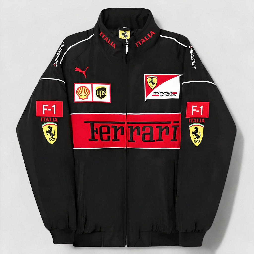Giacca Ferrari vintage unisex – stile retro racing