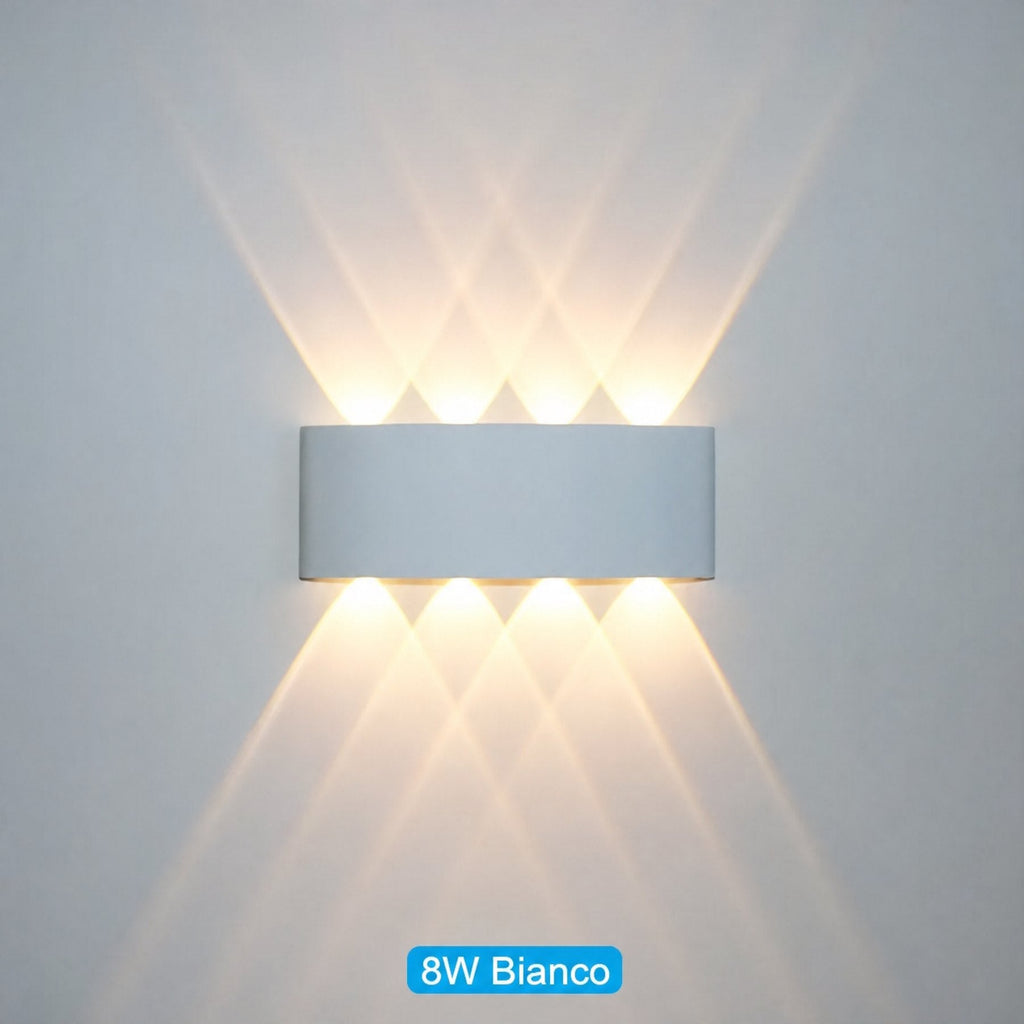 Applique LED da parete per esterni e interni impermeabile