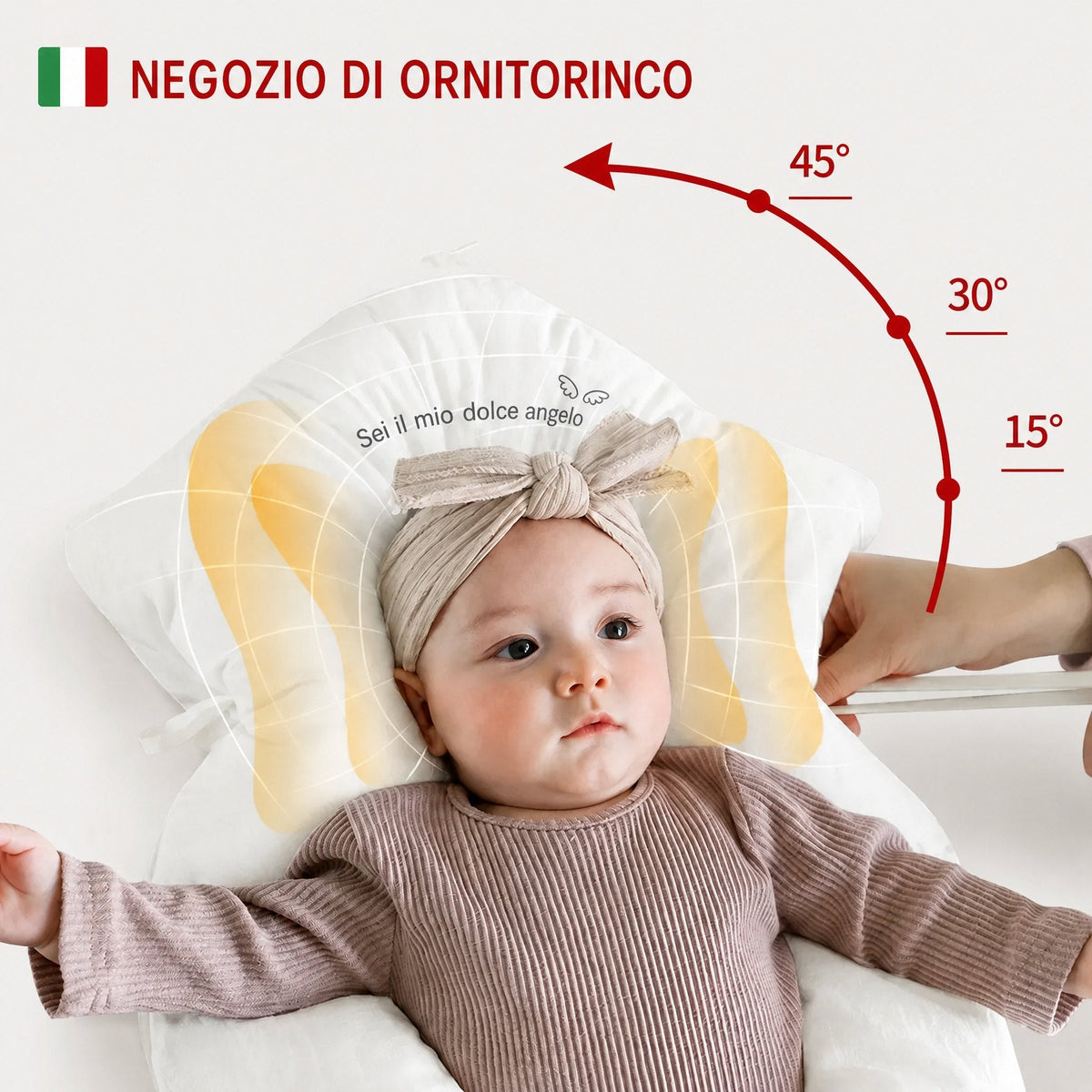 Cuscino Ergonomico da Riposo per Neonati