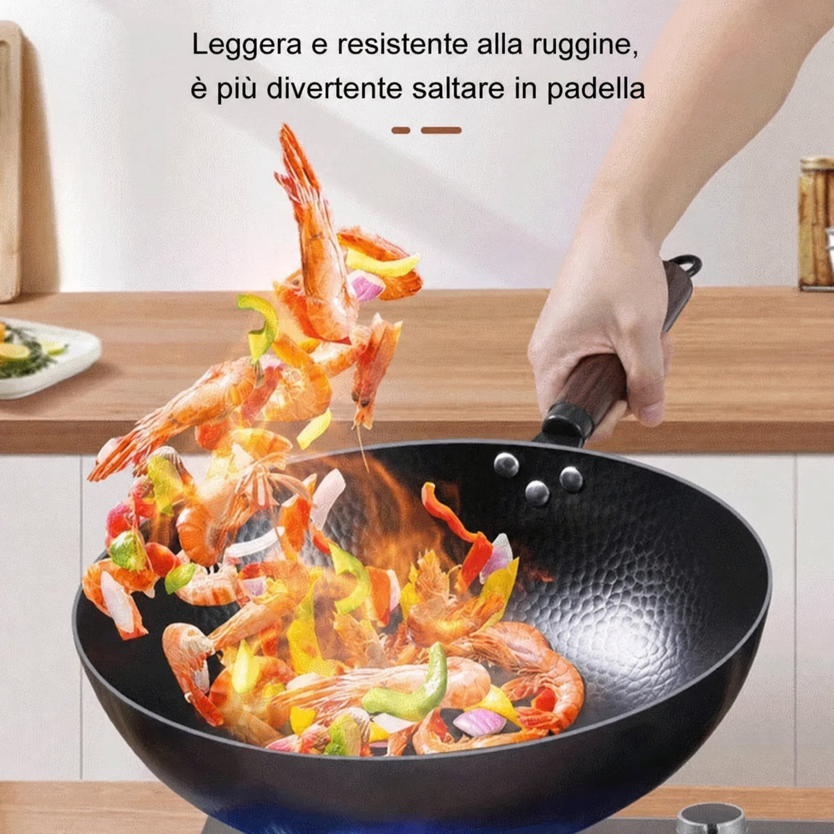 Padella in ferro antiaderente