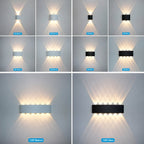 Applique LED da parete per esterni e interni impermeabile