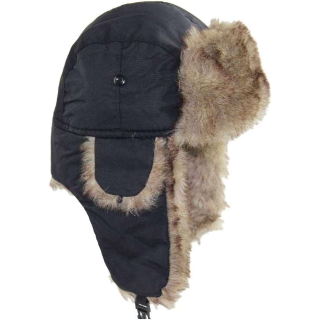 Cappello invernale da trapper con fodera in pelliccia - Sasha