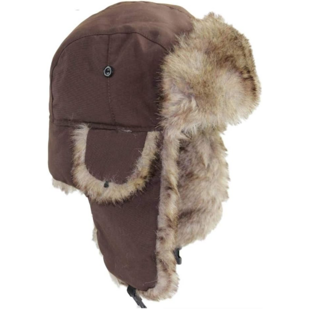 Cappello invernale da trapper con fodera in pelliccia - Sasha