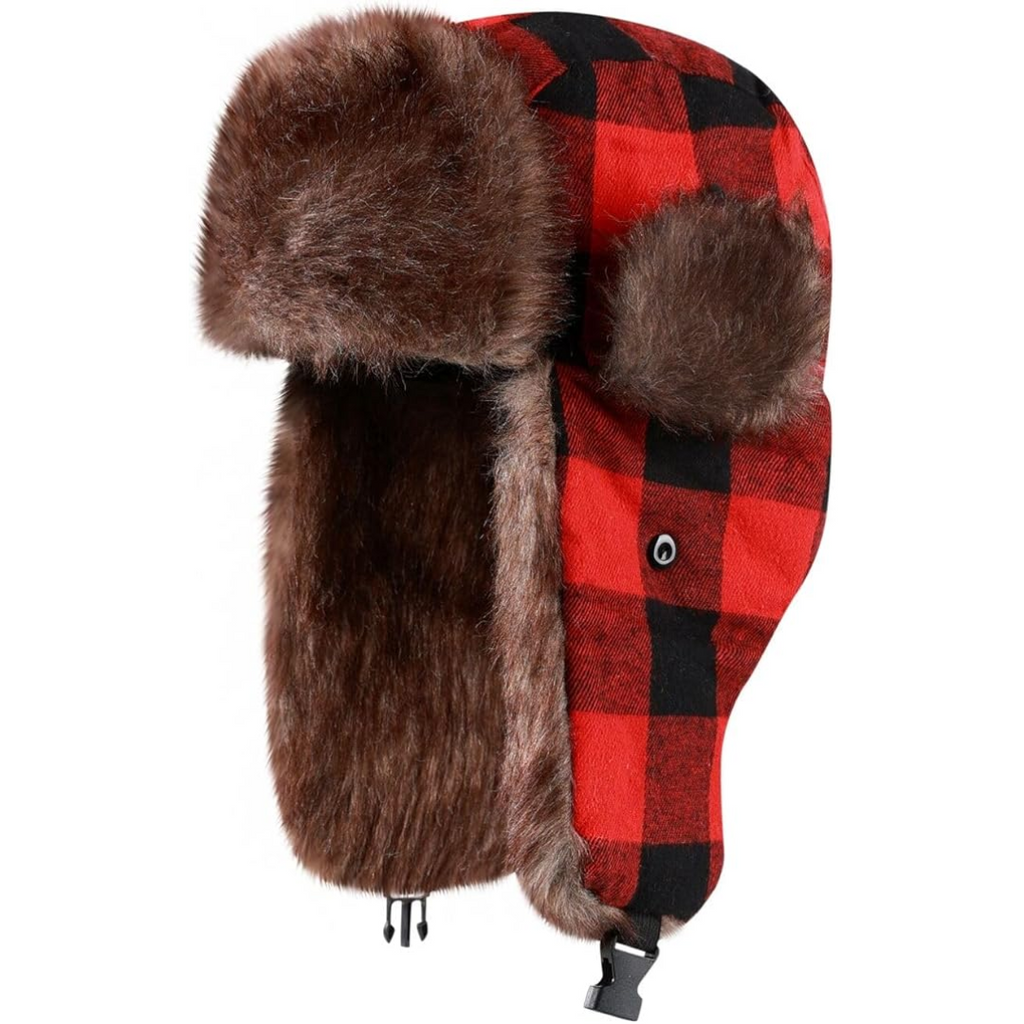 Cappello invernale da trapper con fodera in pelliccia - Sasha