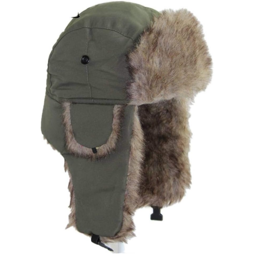 Cappello invernale da trapper con fodera in pelliccia - Sasha