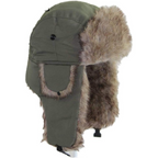 Cappello invernale da trapper con fodera in pelliccia - Sasha