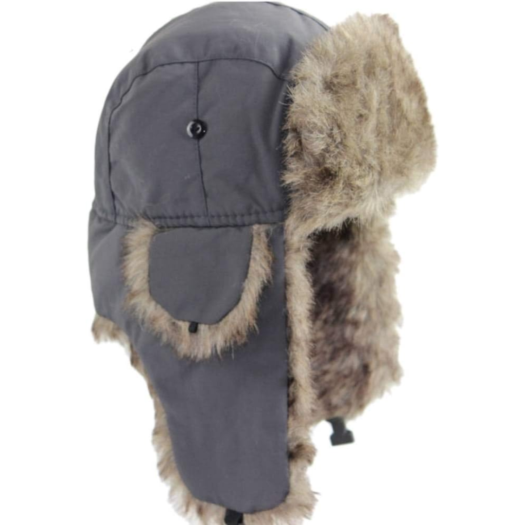 Cappello invernale da trapper con fodera in pelliccia - Sasha